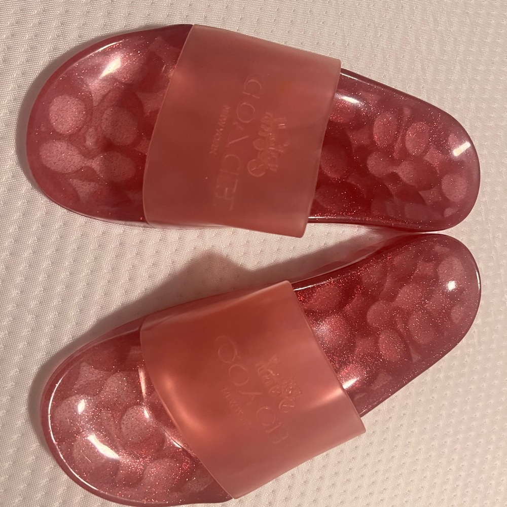 Coach Slides. Size 7. Barely Worn. - image 2